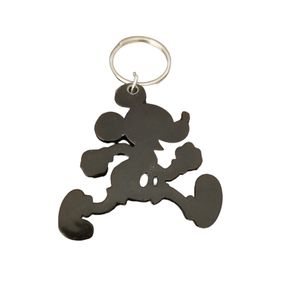 Mickey Mouse Key Chain All Black Disneyland